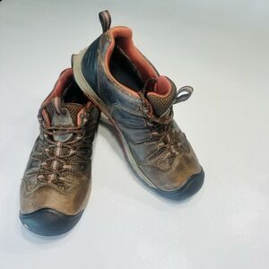 KEEN Dry Men's Waterproof Hiking Shoes Size 10 Brown Leather Outdoor Trail